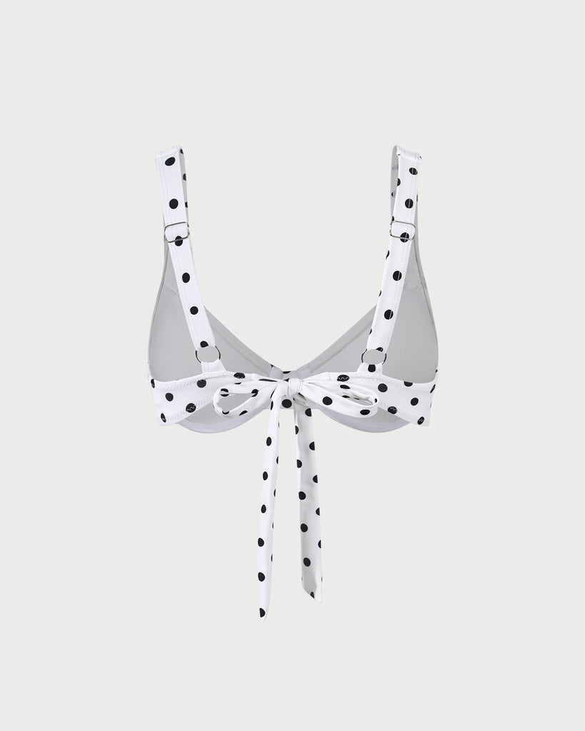 The Polka Dot Underwire Bikini Top Bikinis - RIHOAS