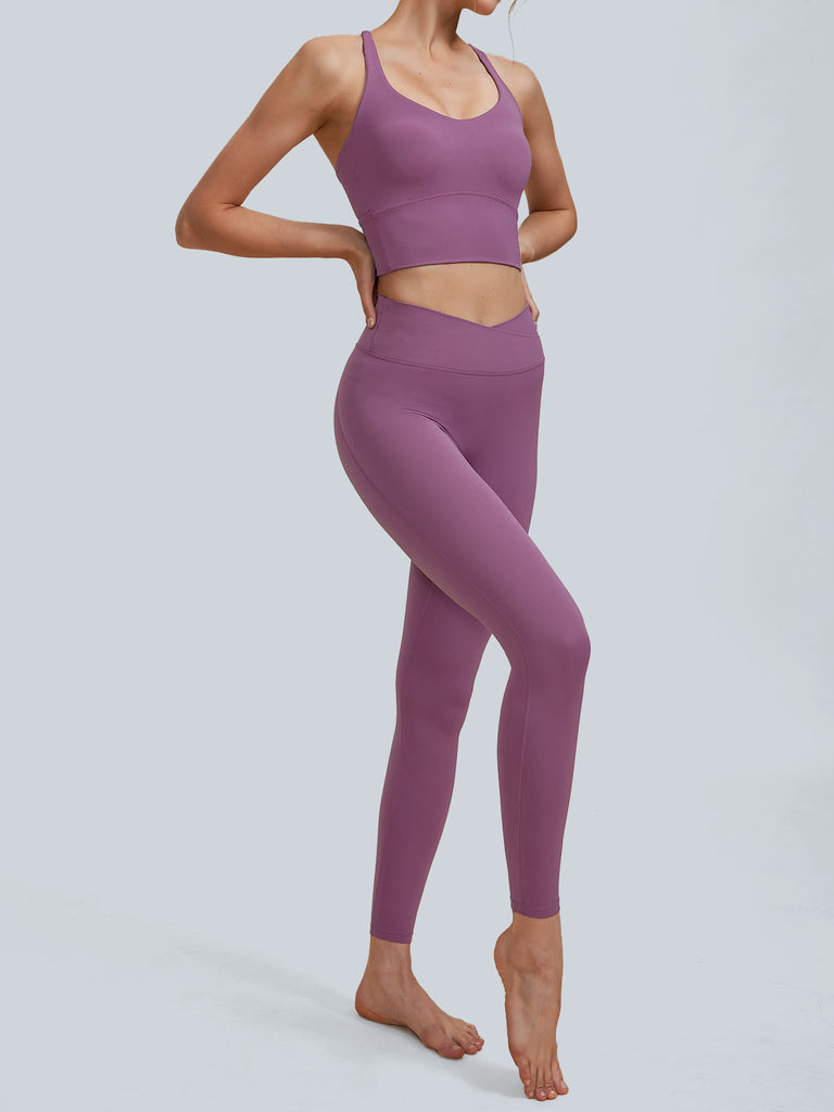 Purple High Waisted Leggings