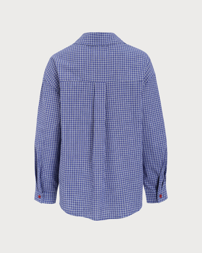 Blue Plaid Pocket Shirt