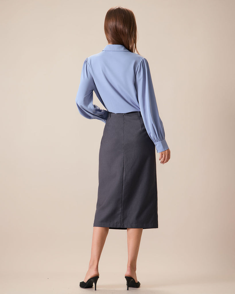 Women Woven Polyester Skirts Bottoms - RIHOAS