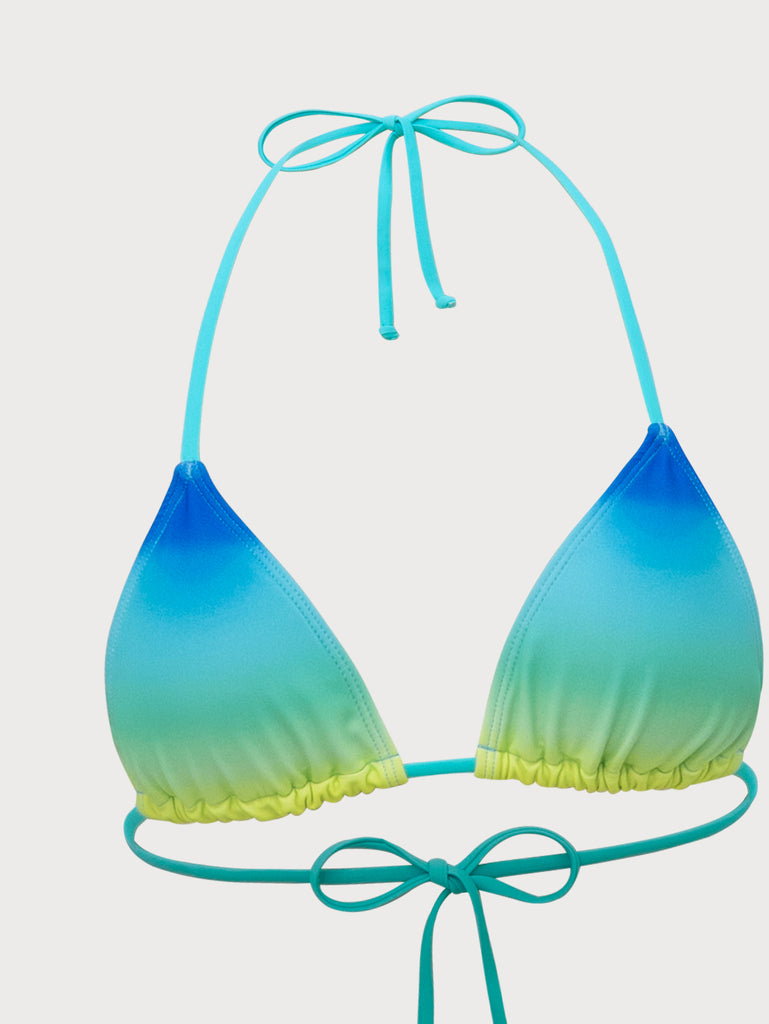 Blue Tie Dye Bikini Set