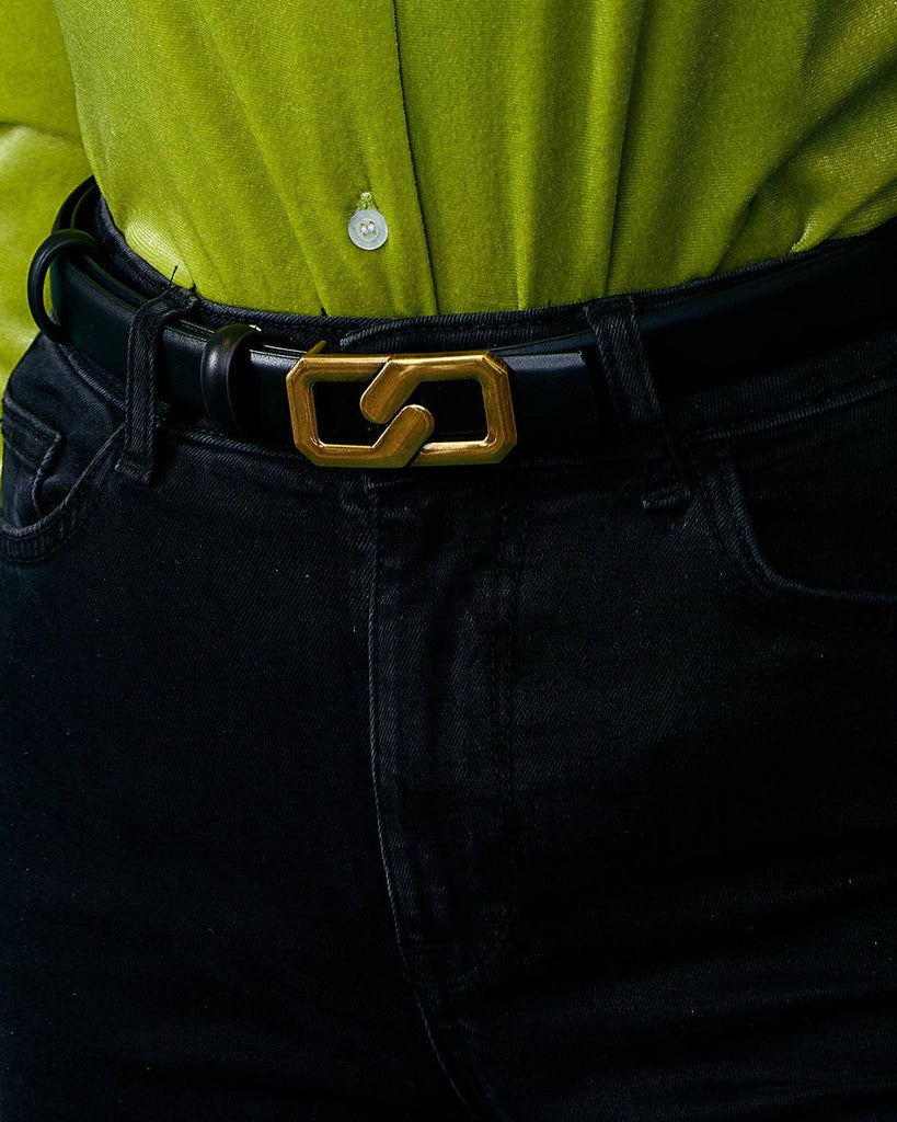 The Reversible Metal Buckle Belt - RIHOAS